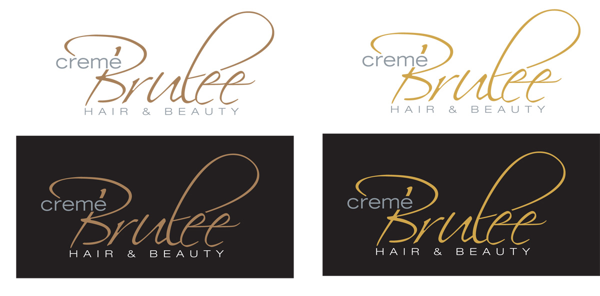 Logo Design by ZinTech for Cremebrulee Hair & Beauty | Design #4088350