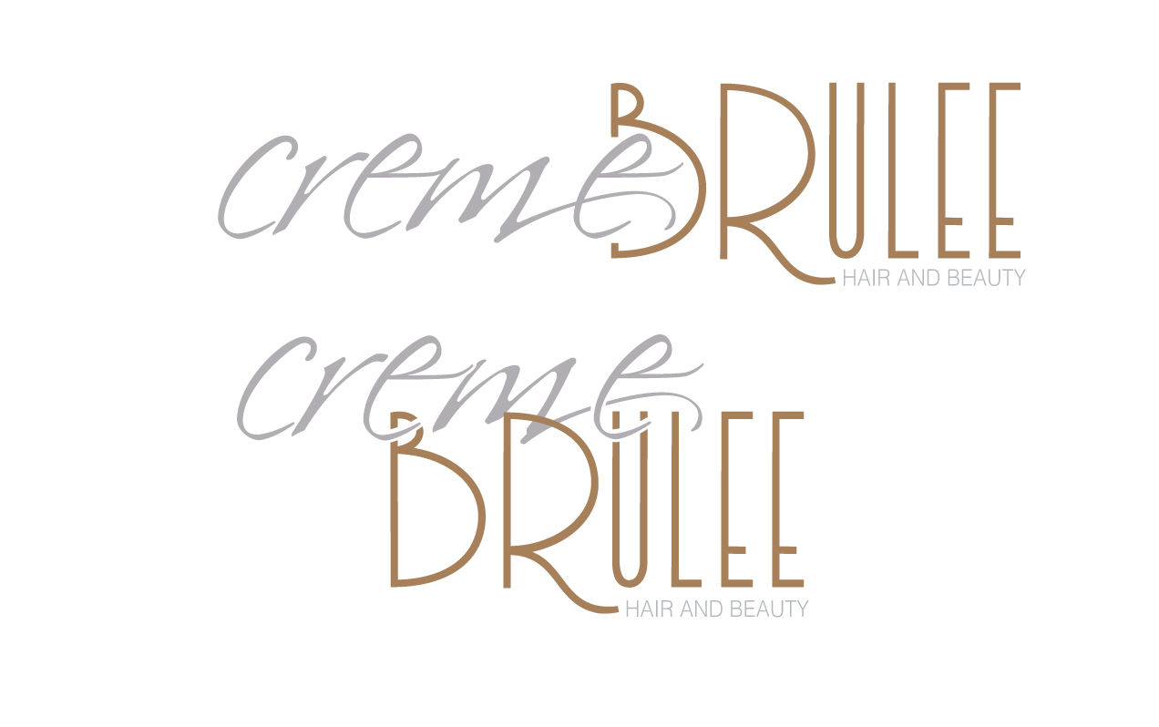 Logo Design by ZinTech for Cremebrulee Hair & Beauty | Design #4088974