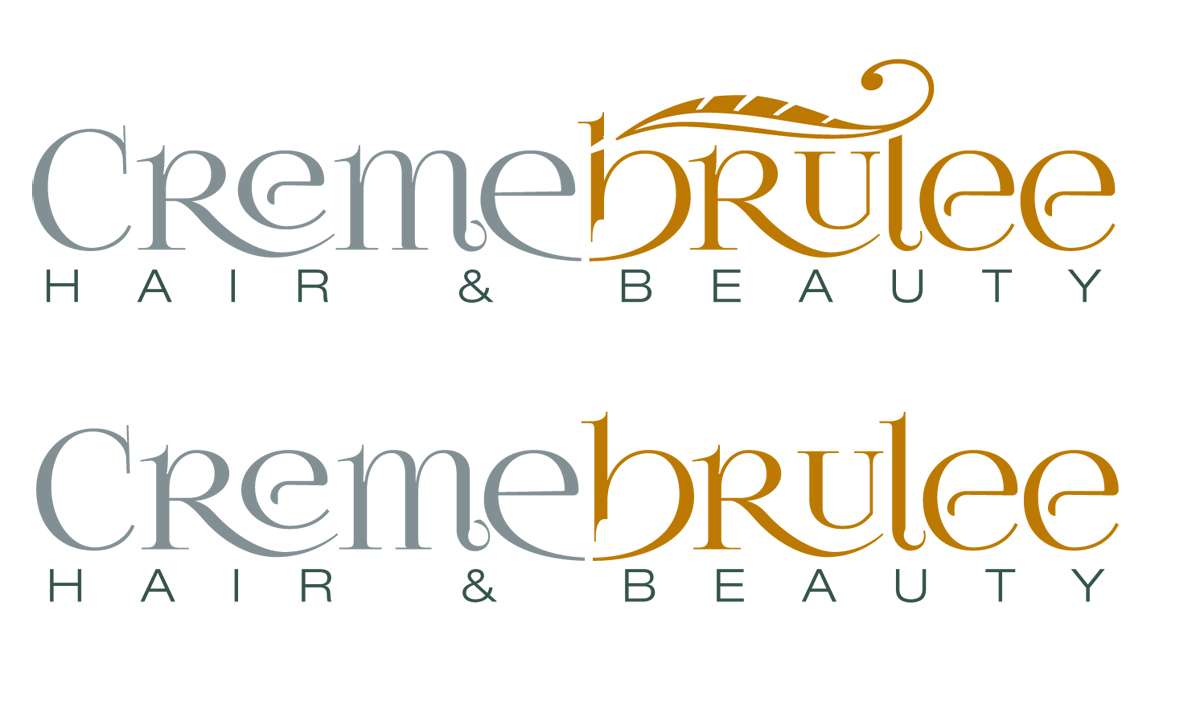 Logo Design by ZinTech for Cremebrulee Hair & Beauty | Design #4102519