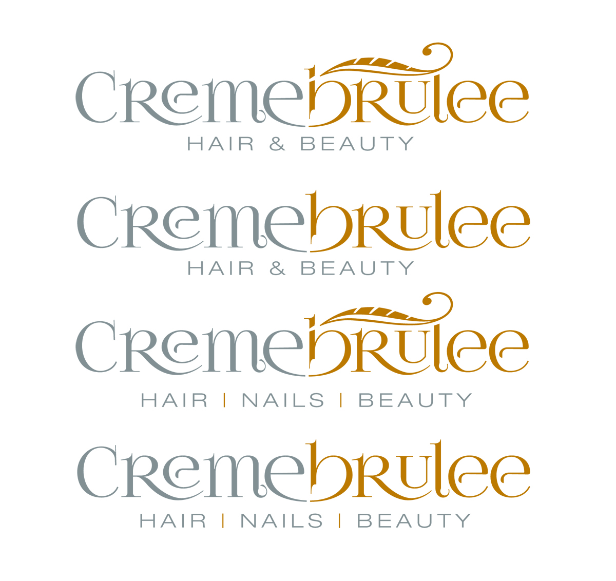 Logo Design by ZinTech for Cremebrulee Hair & Beauty | Design #4114340
