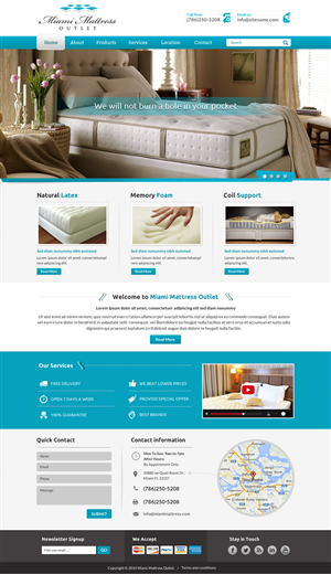 Miami Mattress Outlet Website | Web Design by Sbss