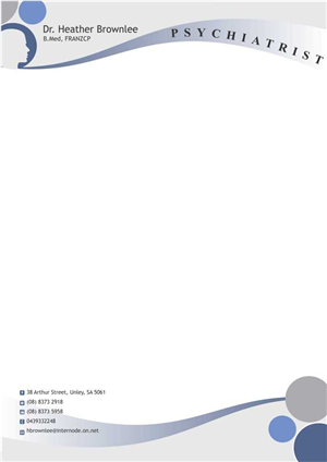 Psychiatrist/ Psychotherapist needs a letterhead design | 38 Letterhead ...