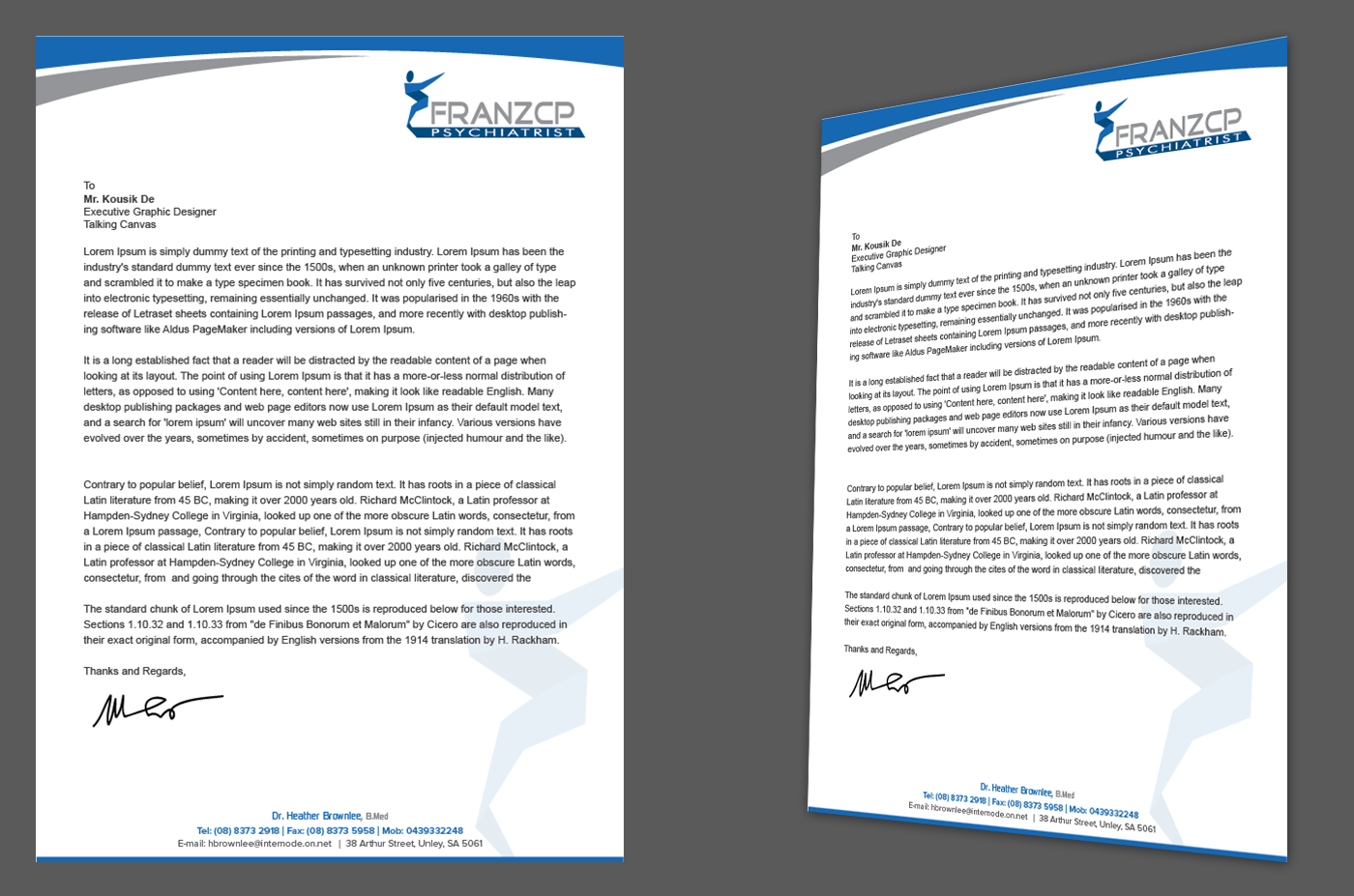 Letterhead Design by kousik for this project | Design #4086300