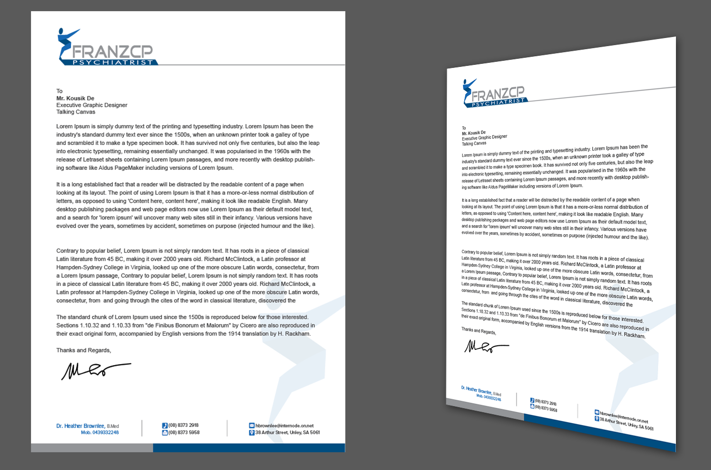 Letterhead Design by kousik for this project | Design #4086305