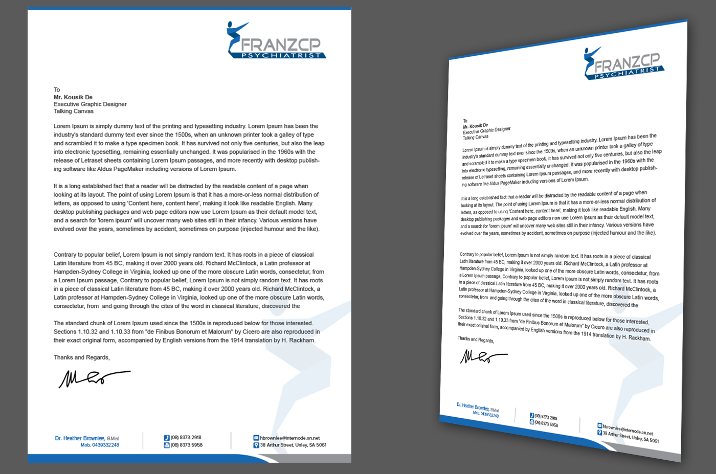 Letterhead Design by kousik for this project | Design #4086313