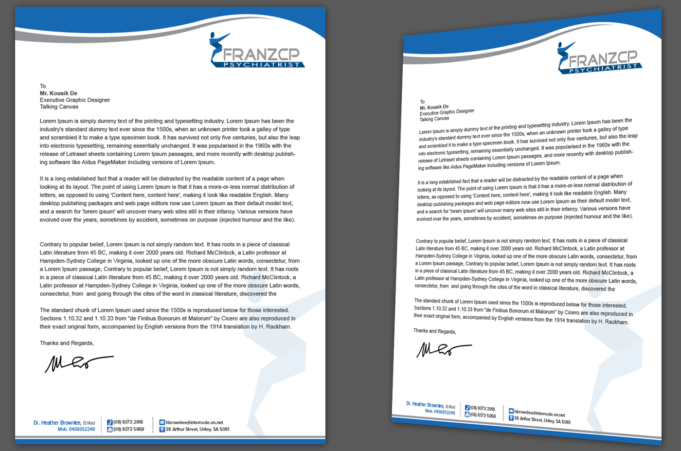 Letterhead Design by kousik for this project | Design #4086326