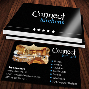 Business Card Design by Sandaruwan for Connect Kitchens | Design #4093787