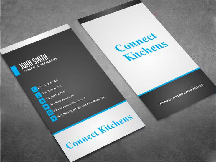 Visitenkarten-Design von AwsomeD für Connect Kitchens | Design #4091249