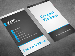 Design de Carte de Visite par AwsomeD pour Connect Kitchens | Design : #4091249