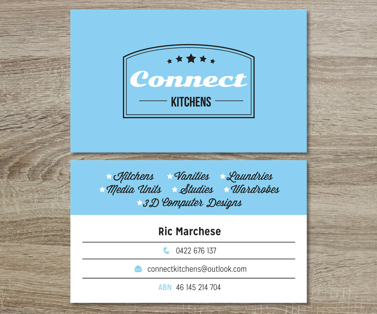 Design de Carte de Visite par MessyDesk pour Connect Kitchens | Design #4094674
