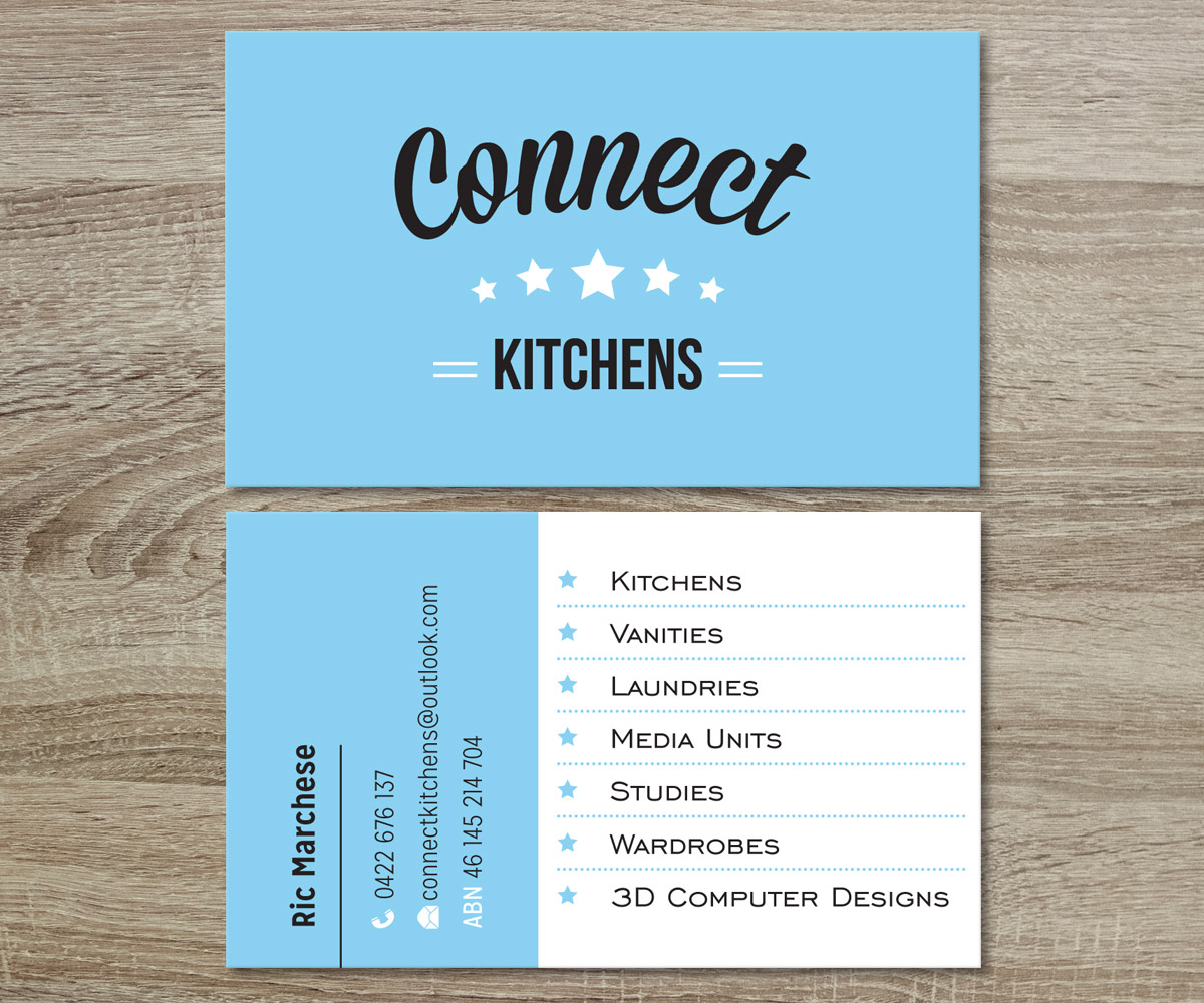 Visitenkarten-Design von MessyDesk für Connect Kitchens | Design #4094691