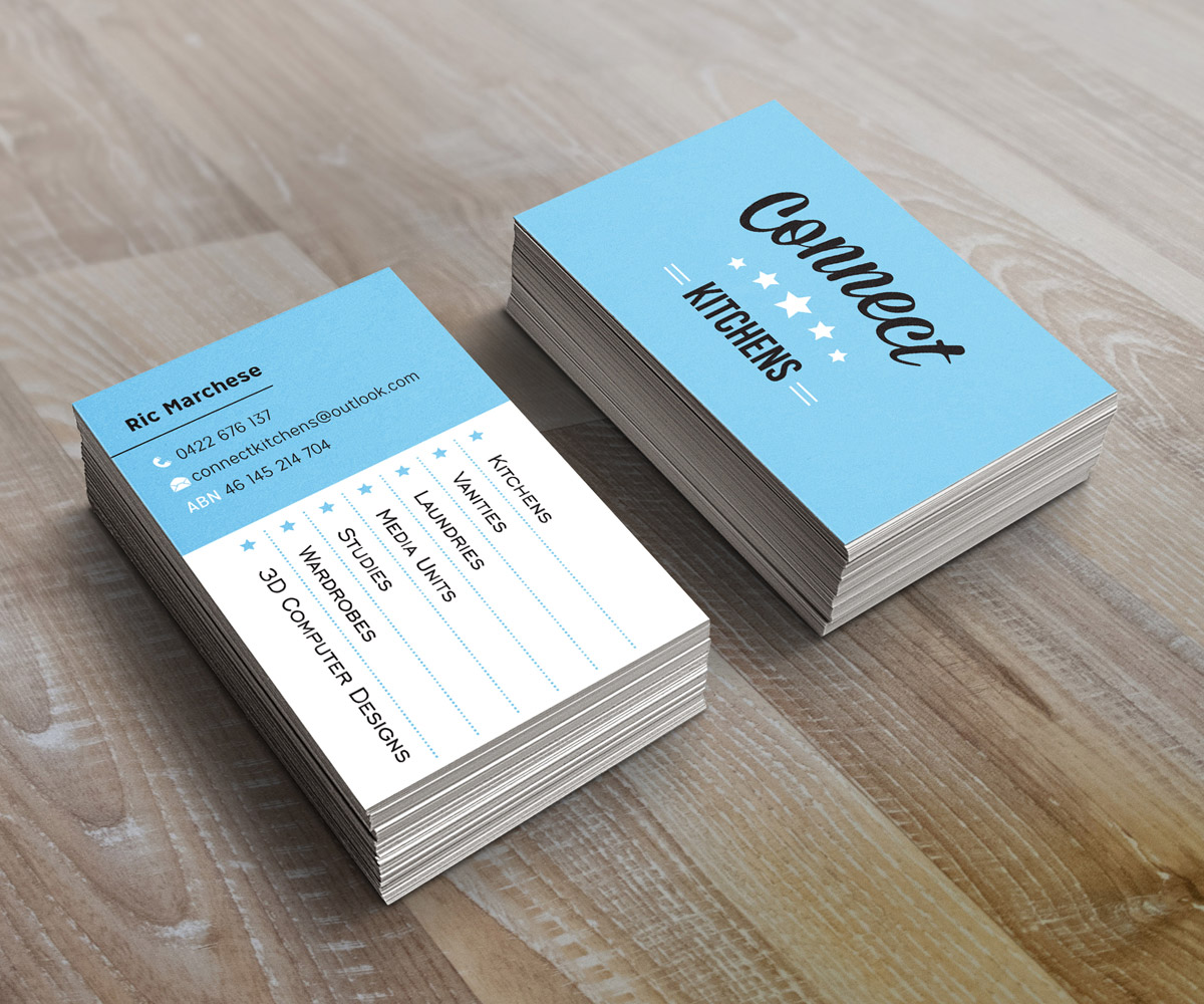 Business Card Design by MessyDesk for Connect Kitchens | Design #4094695