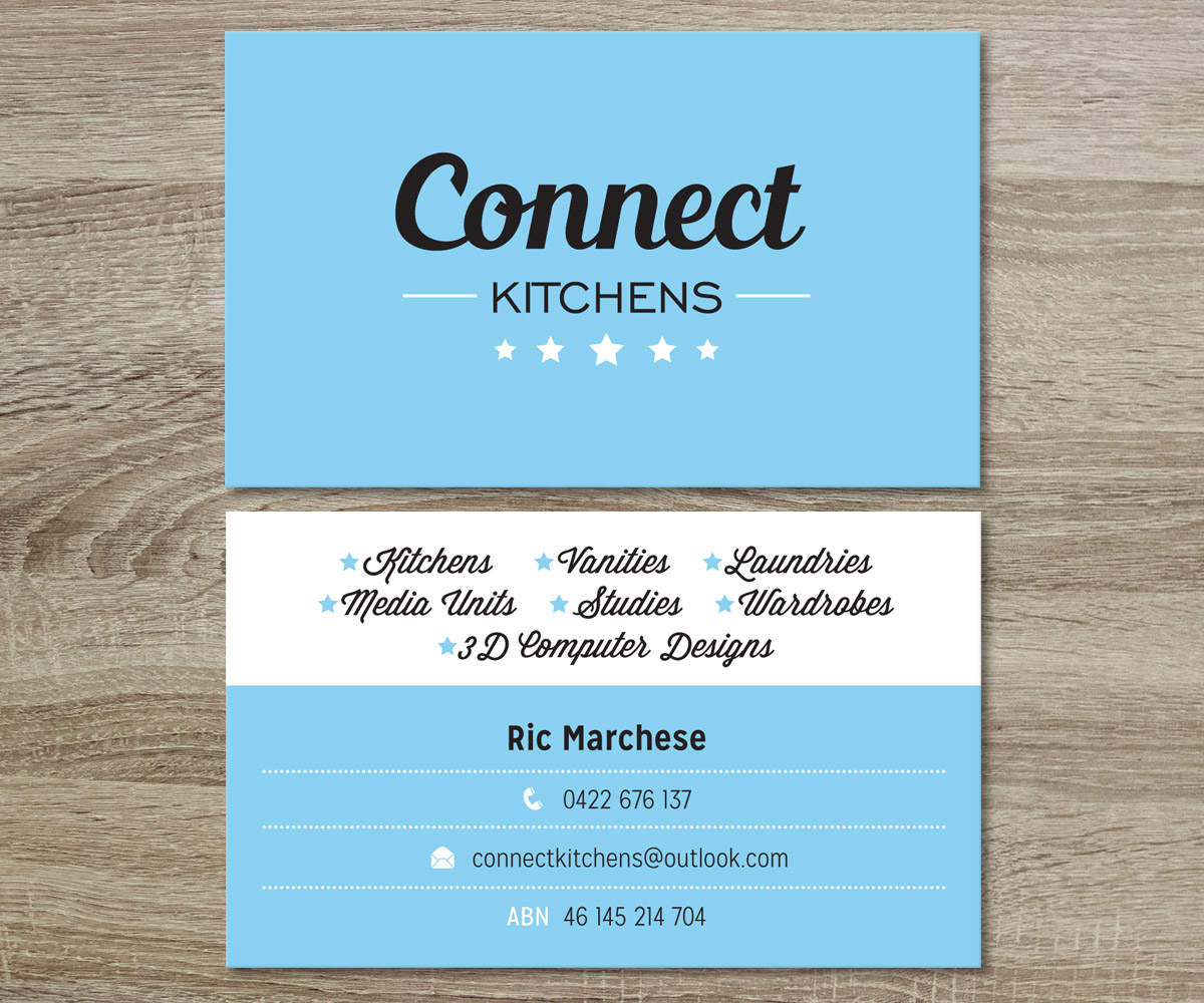 Visitenkarten-Design von MessyDesk für Connect Kitchens | Design #4094698