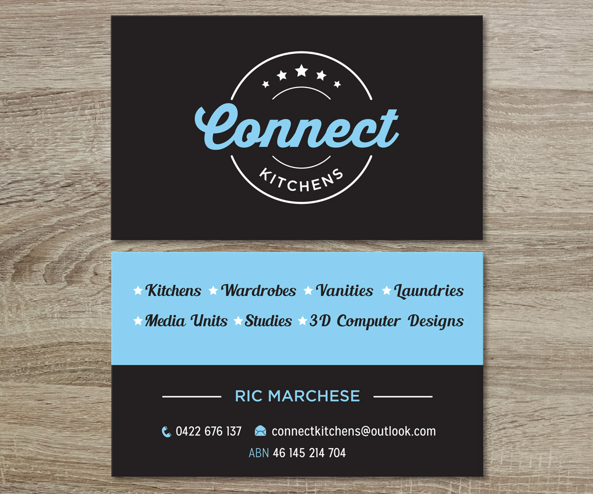 Business Card Design by MessyDesk for Connect Kitchens | Design #4102021