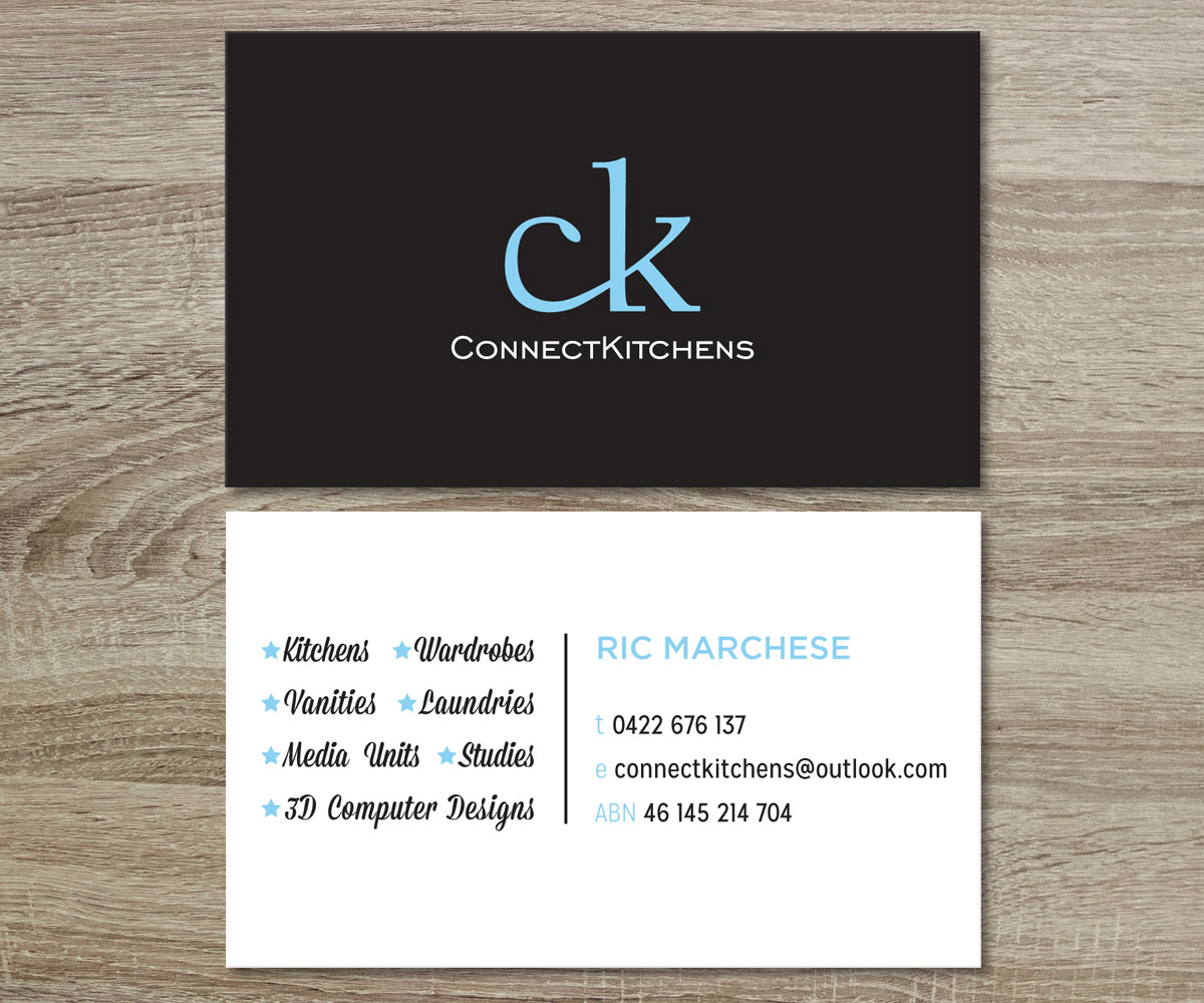 Visitenkarten-Design von MessyDesk für Connect Kitchens | Design #4113407