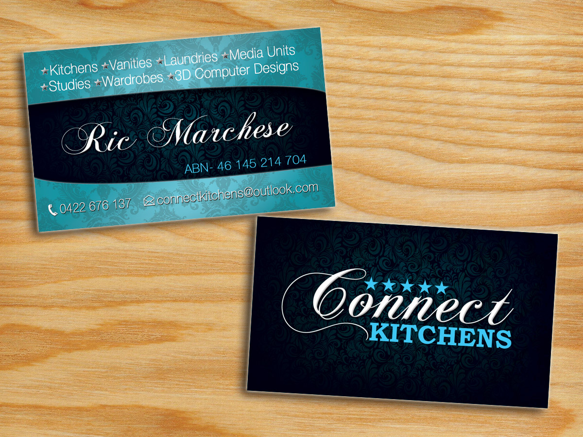 Visitenkarten-Design von alessandroevge für Connect Kitchens | Design #4085531
