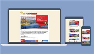 Newsletter Design by gfxer for Golden Star Tour, Inc. | Design: #4189650