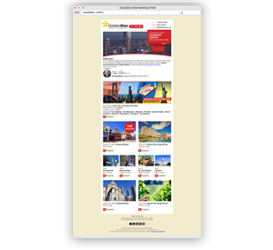 Newsletter Design by gfxer for Golden Star Tour, Inc. | Design: #4278235