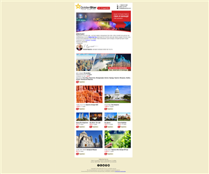 Newsletter Design by gfxer for Golden Star Tour, Inc. | Design: #4361252
