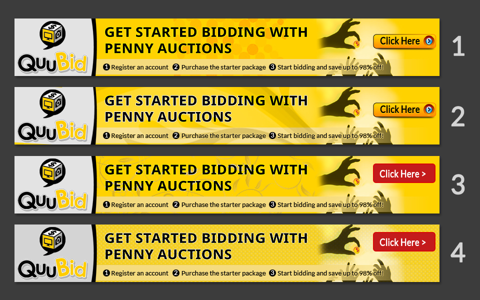 Banner Ad Design by letsgoguru for QuuBid, LLC. | Design #4105124