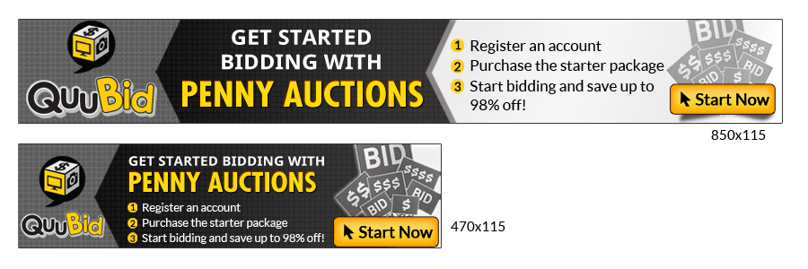 Banner Ad Design by letsgoguru for QuuBid, LLC. | Design #4119733