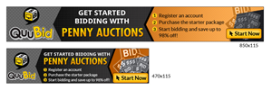 Diseño De Banner Publicitario por letsgoguru para QuuBid, LLC. | Diseño: #4126075