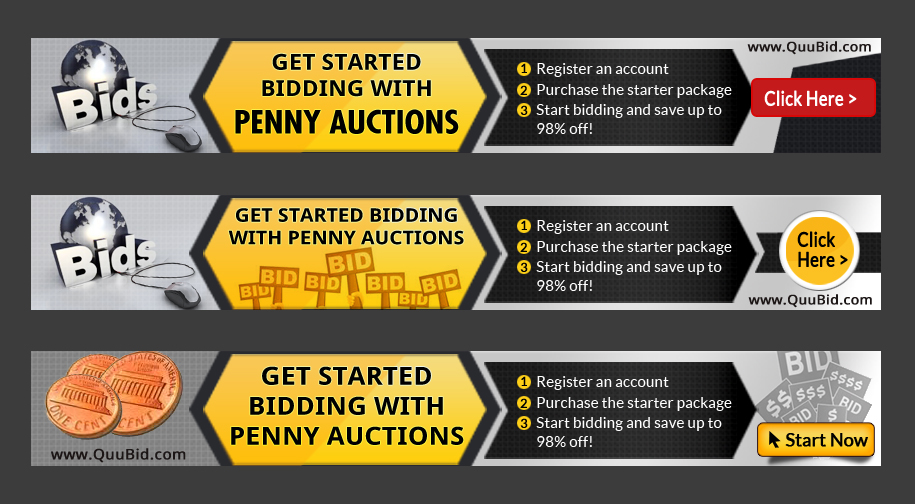 Diseño De Banner Publicitario por letsgoguru para QuuBid, LLC. | Diseño #4133099