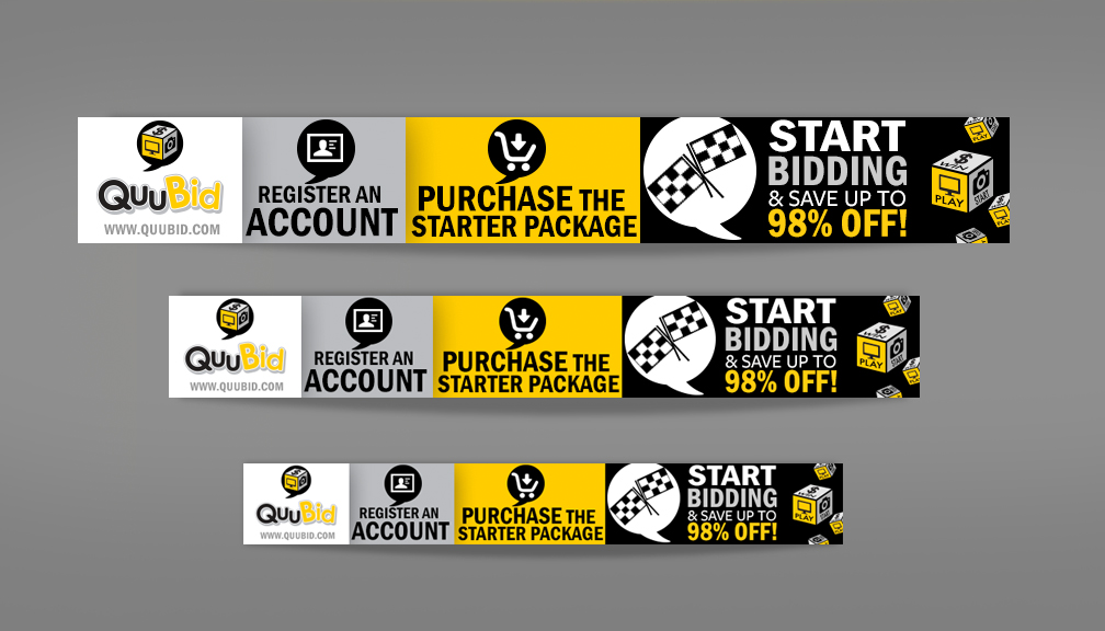 Banner-Design von Pentool für QuuBid, LLC. | Design #4120285