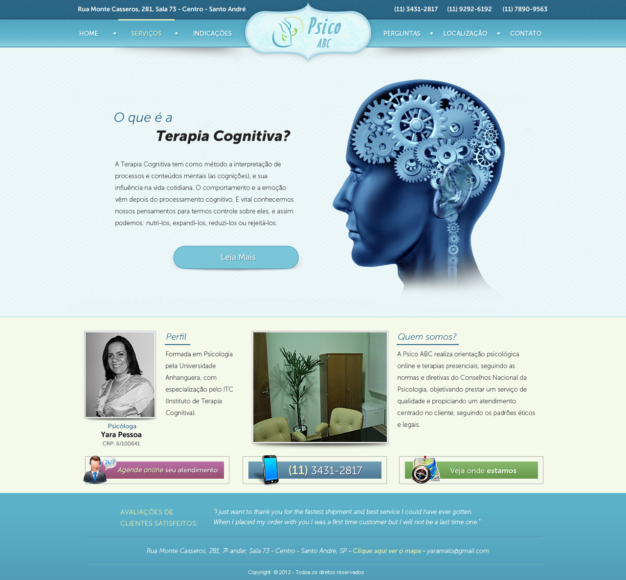 Web Design by Daniel Matusiak for Psico ABC | Design #1159242