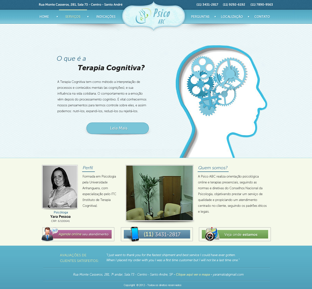 Web Design by Daniel Matusiak for Psico ABC | Design #1159251