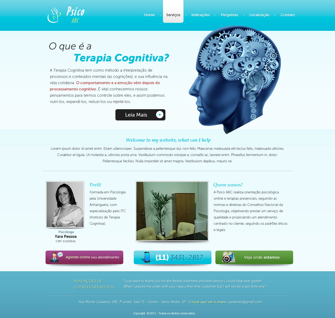 Web-Design von Daniel Matusiak für Psico ABC | Design #1161973