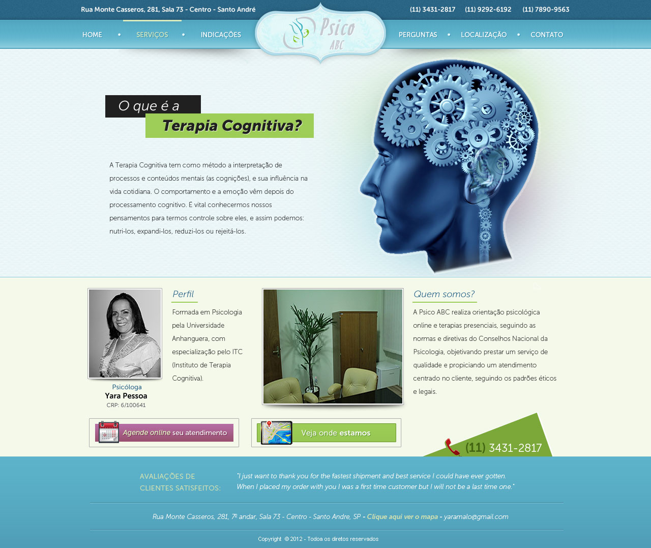 Web Design by Daniel Matusiak for Psico ABC | Design #1162848