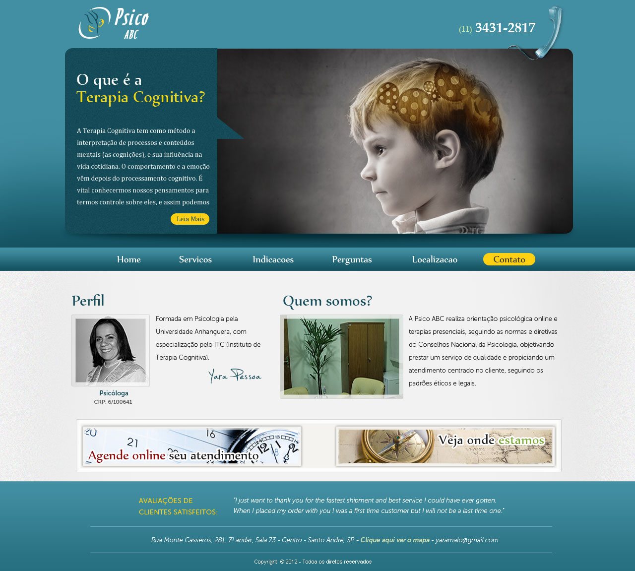 Web Design by Daniel Matusiak for Psico ABC | Design #1163290