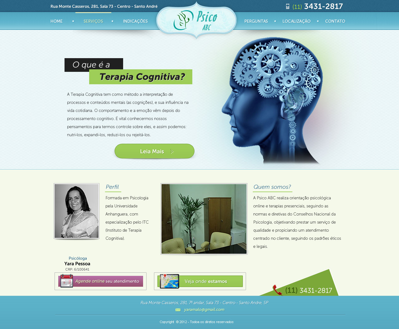 Web Design by Daniel Matusiak for Psico ABC | Design #1165904