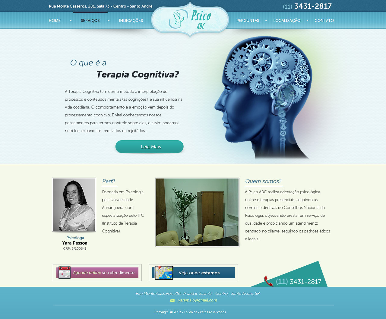 Web Design by Daniel Matusiak for Psico ABC | Design #1168104