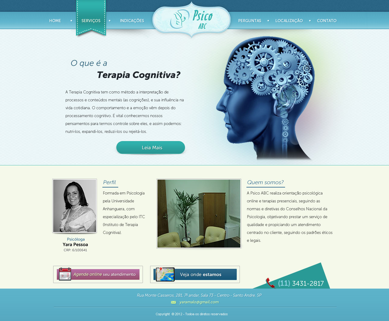 Web Design by Daniel Matusiak for Psico ABC | Design #1170747