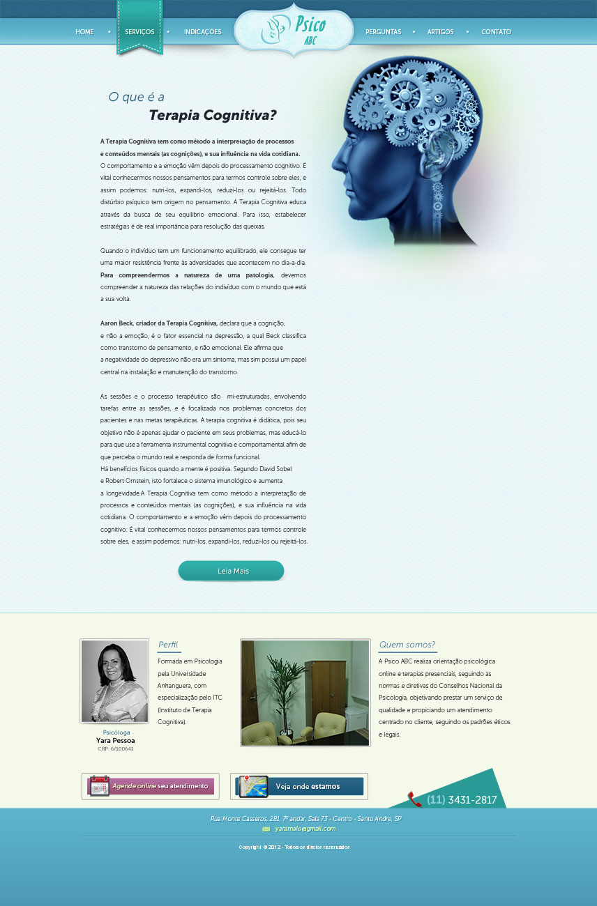 Web Design par Daniel Matusiak pour Psico ABC | Design #1181831