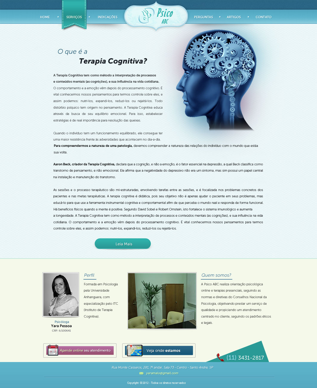 Web Design par Daniel Matusiak pour Psico ABC | Design : #1184859