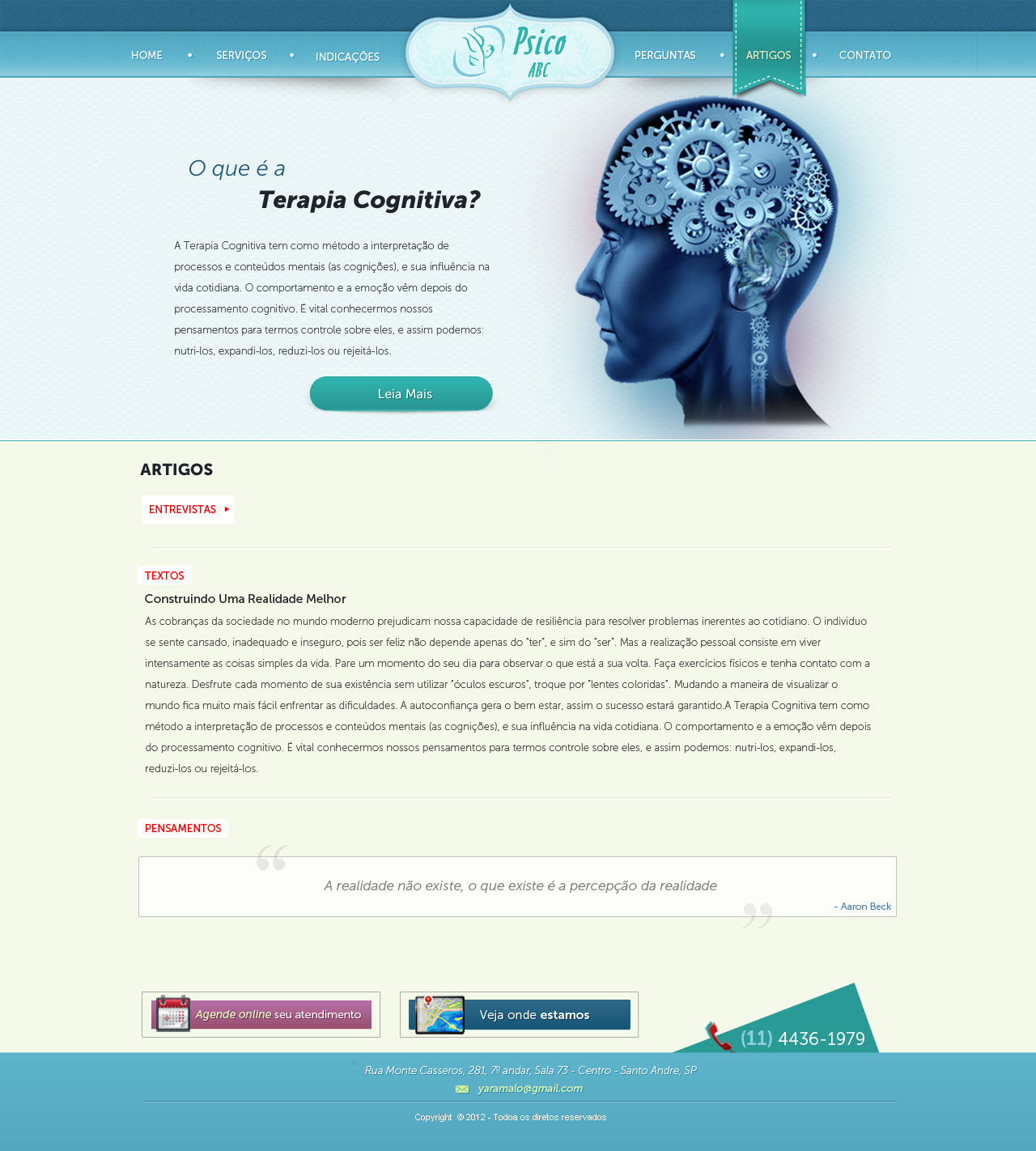 Web Design by Daniel Matusiak for Psico ABC | Design #1201068