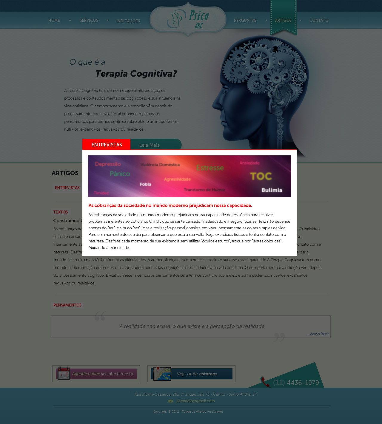 Web Design by Daniel Matusiak for Psico ABC | Design #1201081