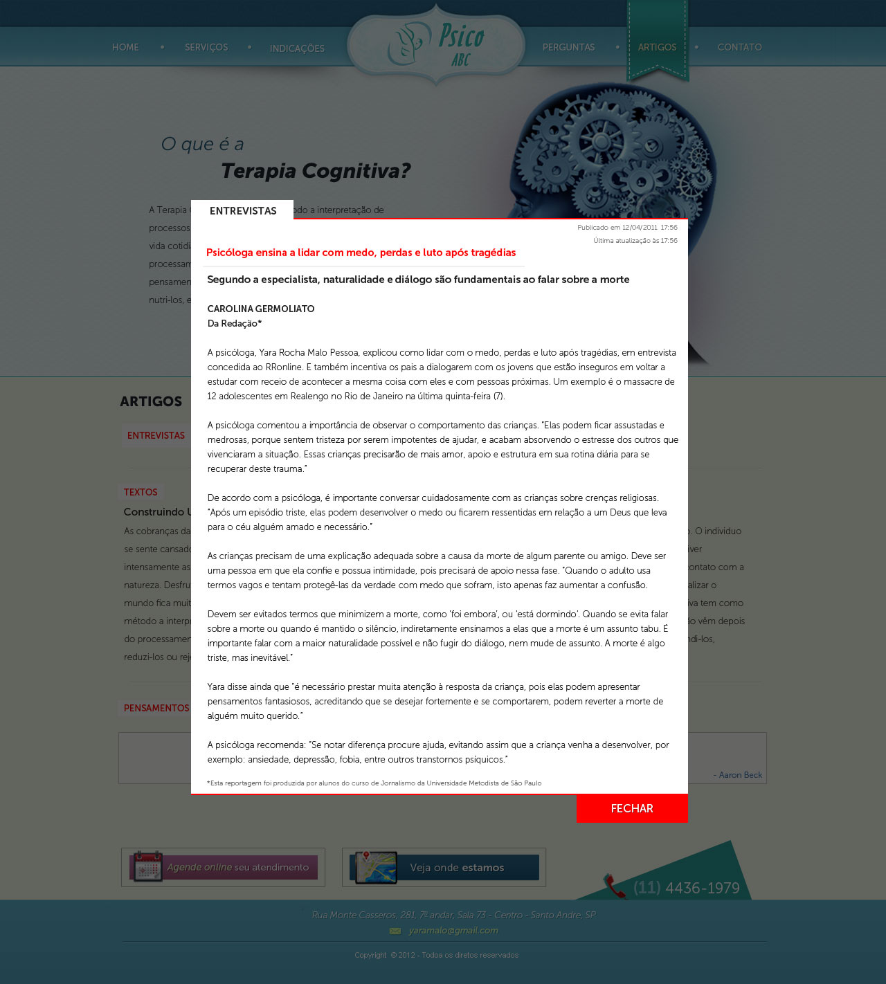 Web Design by Daniel Matusiak for Psico ABC | Design #1203714