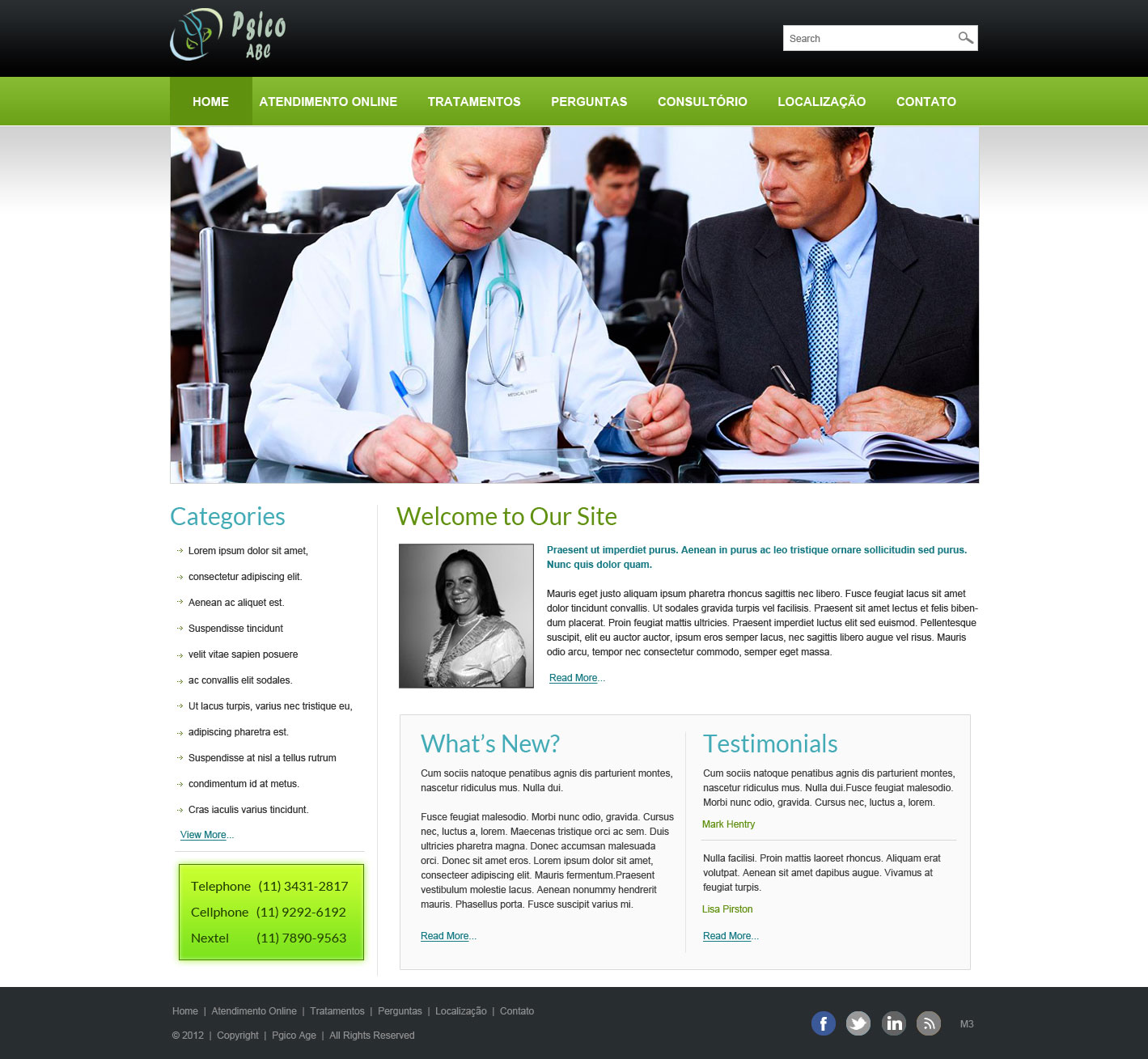 Web Design by pb for Psico ABC | Design #1136589