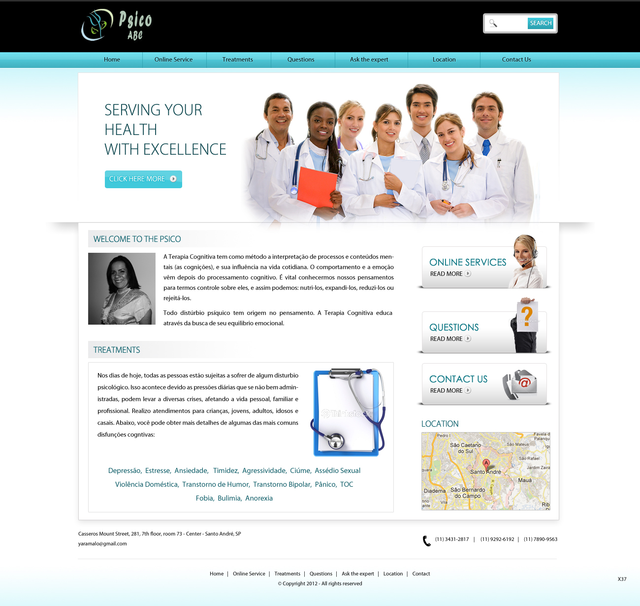 Web Design by pb for Psico ABC | Design #1140791