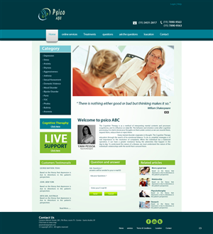 Web Design par pb pour Psico ABC | Design : #1149210
