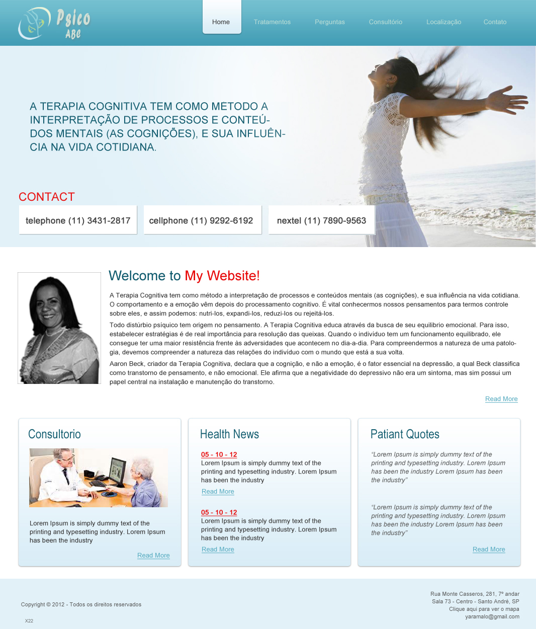 Web Design by pb for Psico ABC | Design #1166332