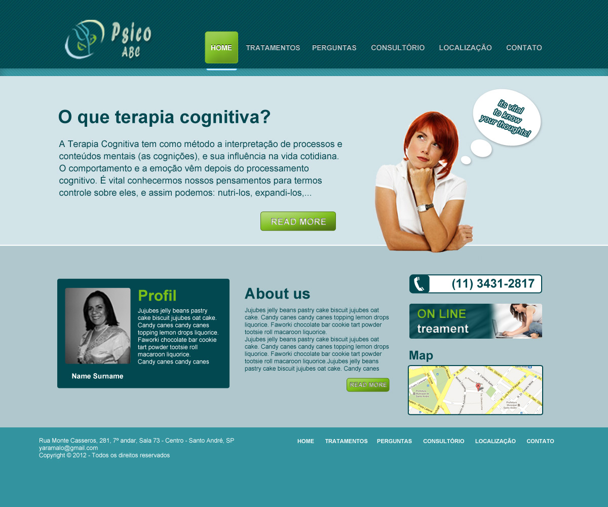 Web-Design von Zoe  für Psico ABC | Design #1159314