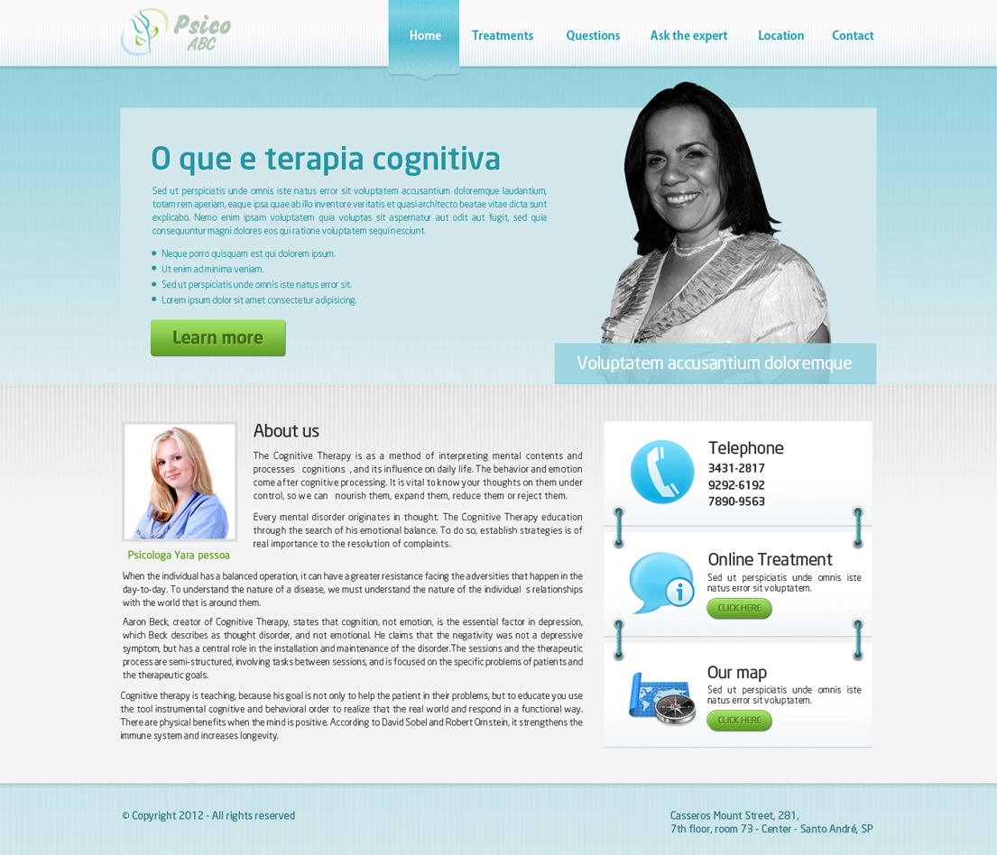 Web Design by mughikrish for Psico ABC | Design #1153702