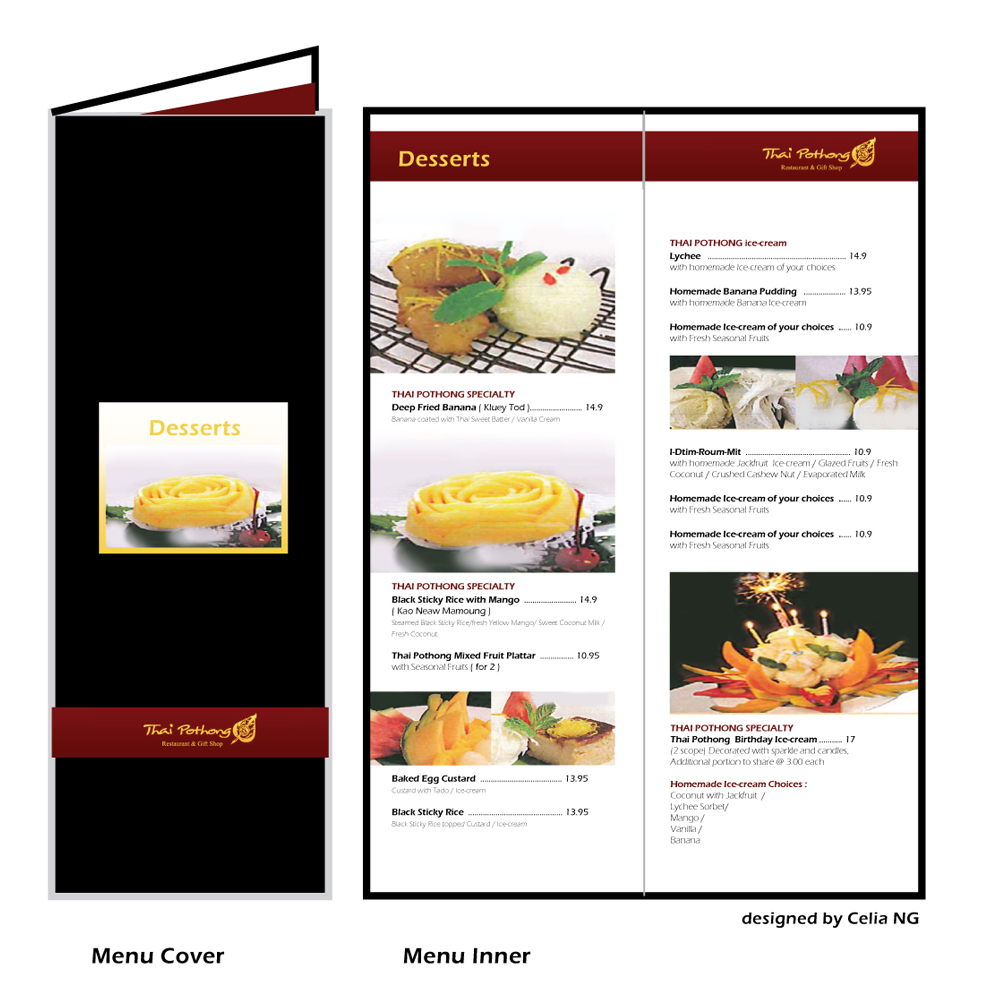 Menu Design by NG KIA HUI for this project | Design #1156168