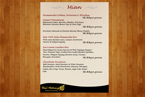 Menu Design by Parul for this project | Design: #1142059