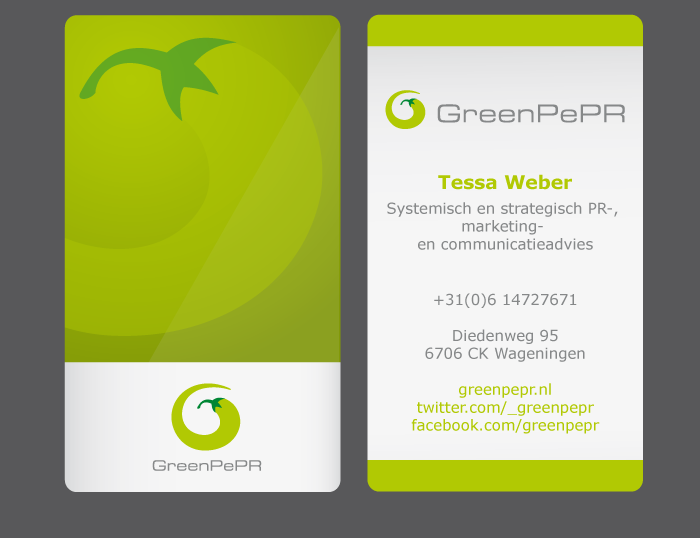 Design de Carte de Visite par Andrea pour GreenPePR | Design #1168947